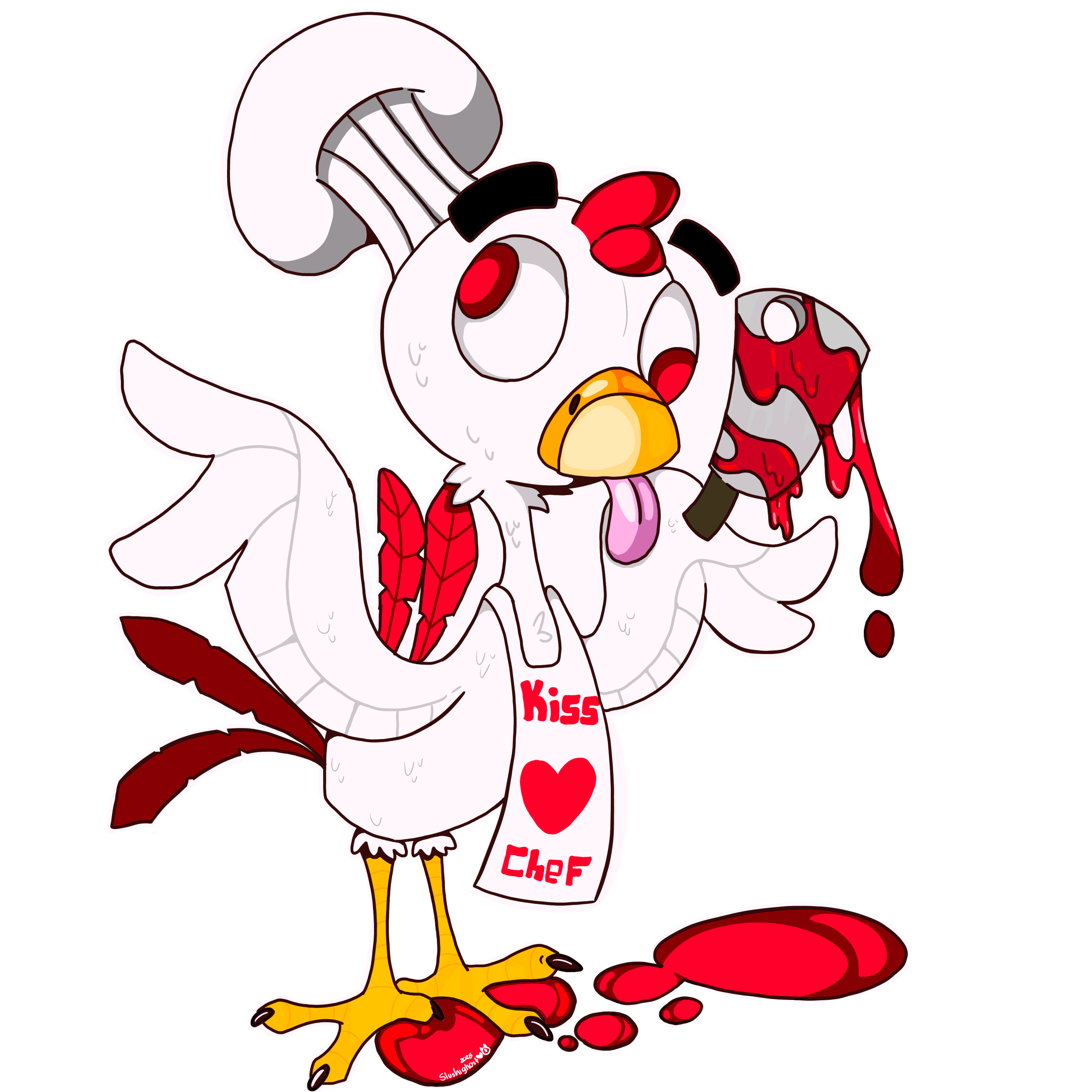 Kiss the chef Sticker